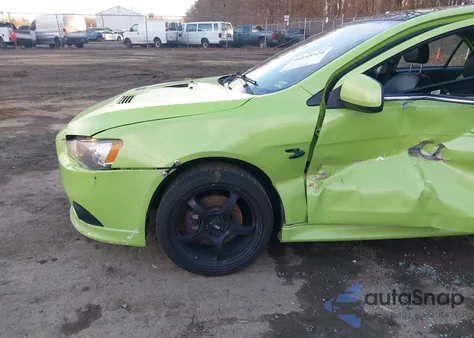 2013 Mitsubishi Lancer Ralliart из США, поврежденный, VIN JA32V6FV4DU018045